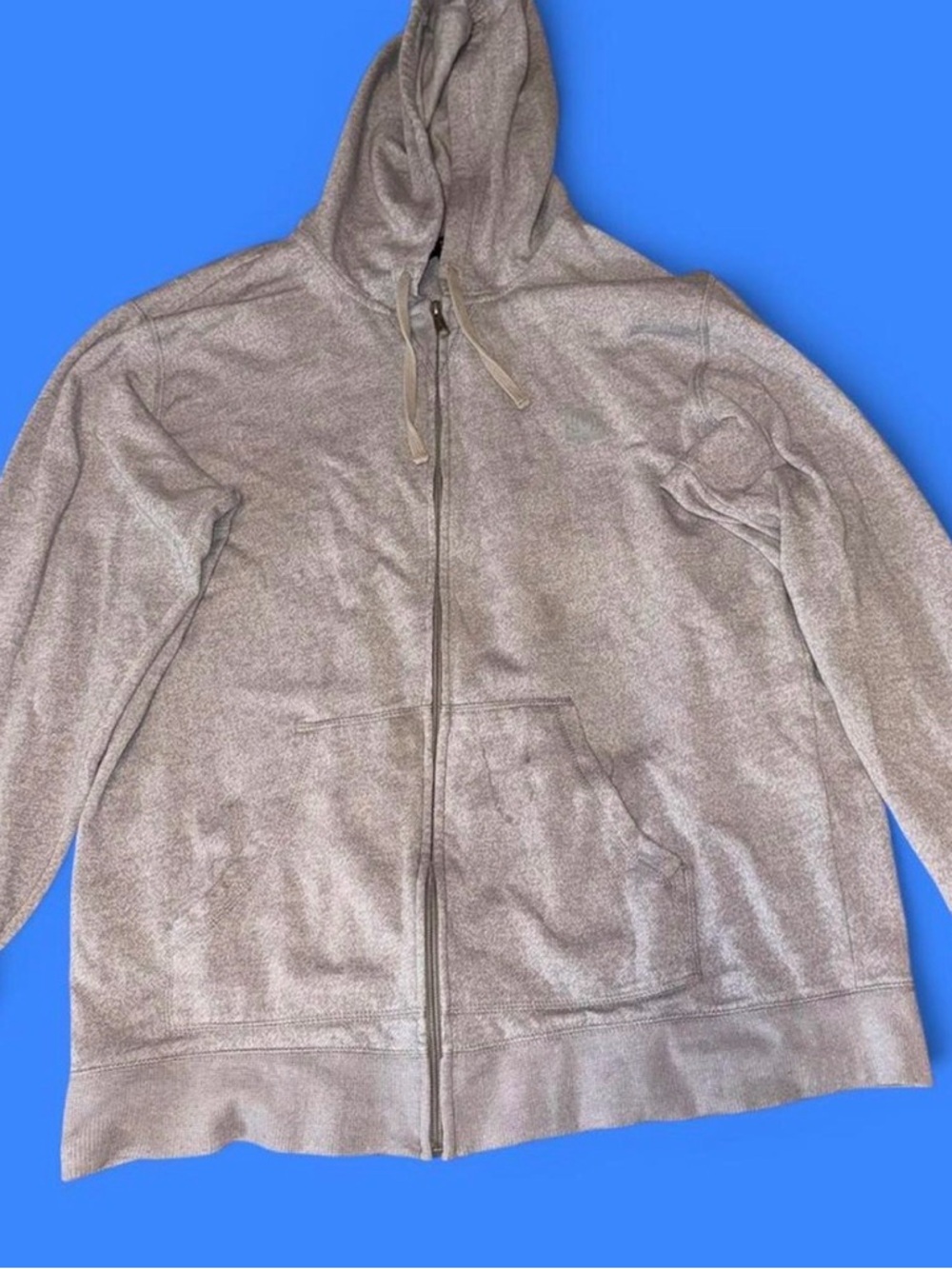 DC Grey Hooded Pullover Sweatshirt